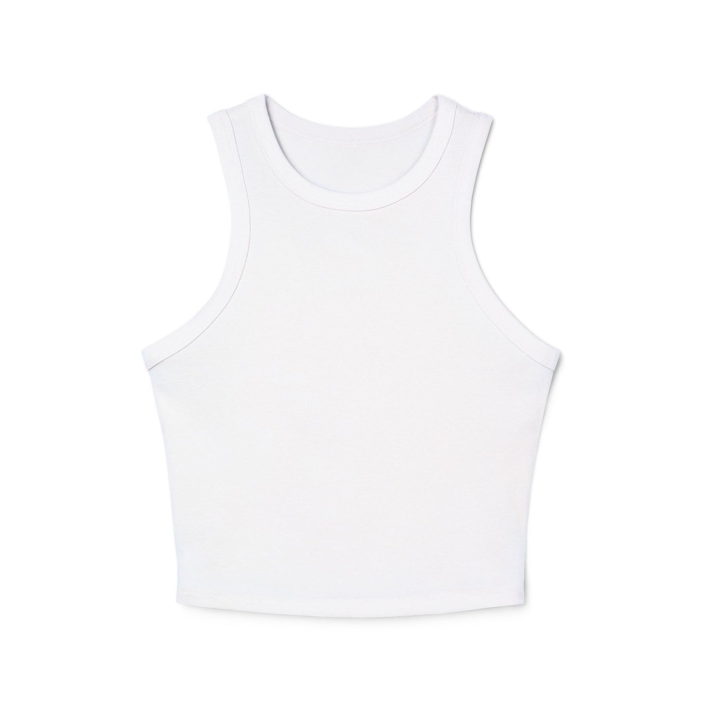 Eye Graphic Racer Tank Top — "Sweet Jane Apparel" Micro Rib Crop Tank
