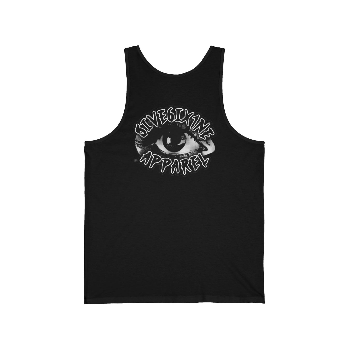 Eye Graphic Tank Top — 'SilverLune Apparel' Vintage Monochrome Eye Design