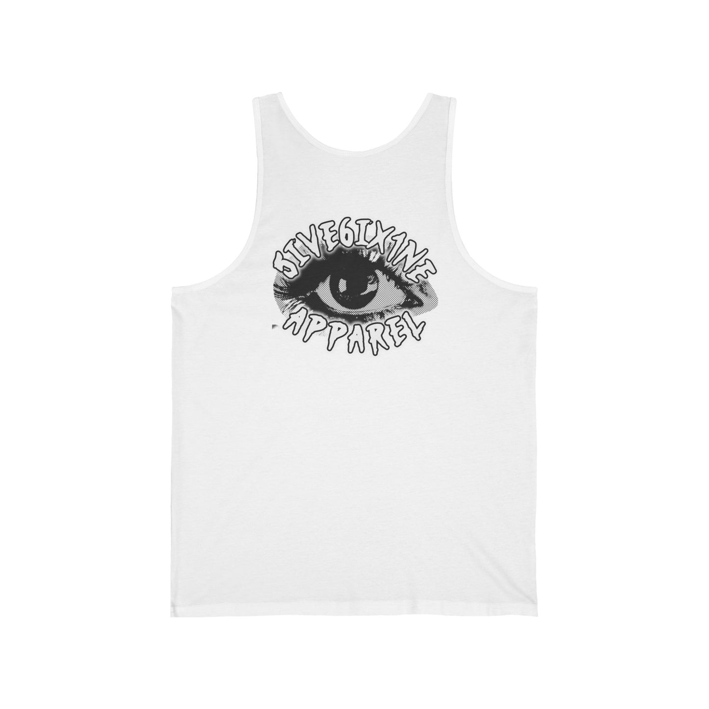 Eye Graphic Tank Top — 'SilverLune Apparel' Vintage Monochrome Eye Design
